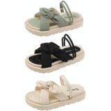 Zomer bovenkleding dikke zolen casual sandalen platte pantoffels  maat: 35