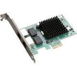 TXA020 Intel 82575 Dual RJ45-poorten NIC 10/100/1000 Gigabit PCI Express PCIE x1-netwerkkaartadapter