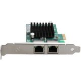 TXA020 Intel 82575 Dual RJ45-poorten NIC 10/100/1000 Gigabit PCI Express PCIE x1-netwerkkaartadapter