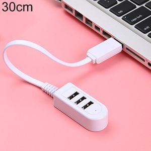 30cm TPE USB A aan 3 USB-poorten vrouwelijke HUB Adapter