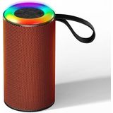 Draadloze Bluetooth-luidspreker met RGB-licht Draagbare waterdichte kleine audio (oranje rood)