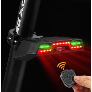 West Fietsen Mountainbike Draadloze Afstandsbediening USB Opladen Rijden WAARSCHUWING Draailicht