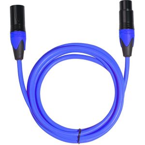 XRL male naar Female microfoon mixer audio kabel  lengte: 1.8 m (blauw)