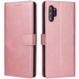 For Samsung Galaxy Note10+ Calf Texture Buckle Horizontal Flip Leather Case with Holder & Card Slots & Wallet(Rose Gold)