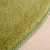 KSolid ronde tapijt zachte fleece mat anti-slip gebied rug kinderen slaapkamer deurmatten  grootte: diameter: 120cm (zilvergrijs)