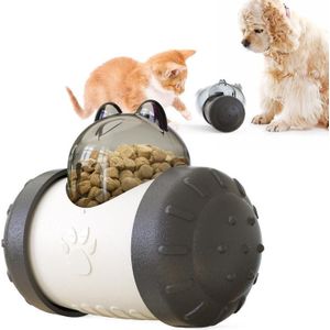 Tumbler Puzzle Slow Food Lekkage Food Ball Without Electric Pet Dog Toys (Black)