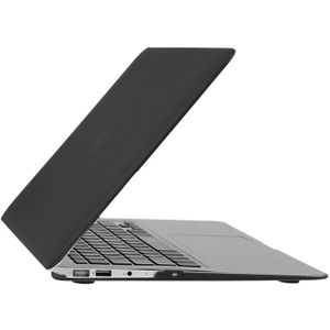 MacBook Air 13.3 inch 3 in 1 Frosted patroon Hardshell ENKAY behuizing met ultra-dun TPU toetsenbord Cover en afsluitende poort pluggen (zwart)