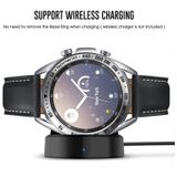 Voor Samsung Galaxy Watch 3 41mm Smart Watch Steel Bezel Ring  E-versie (Silver Ring Black Letter)