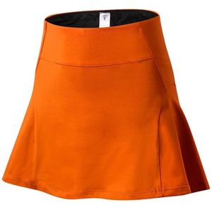 Hoge taille Yoga Fitness Snel Droge Rok (Kleur: Oranje Maat:M)