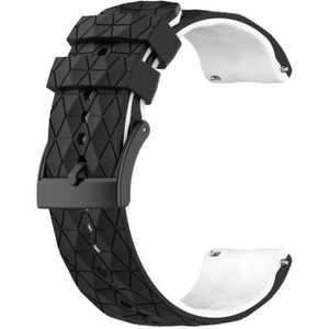 For Suunto Spartan Sport 24mm Mixed-Color Silicone Watch Band(Black+White)