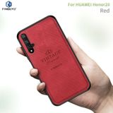 PINWUYO schokbestendige waterdichte volledige dekking PC + TPU + huid beschermhoes voor Huawei Honor 20 (rood)