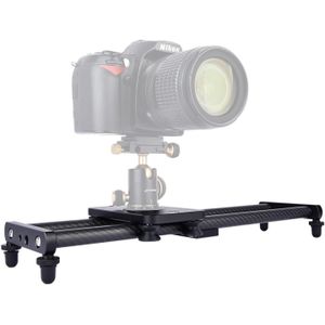 YELANGU L40T 40cm Carbon Fiber Slide rail track voor SLR camera's/video camera's (zwart)