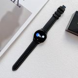 Voor Huawei Bekijk GT 3 Pro 22mm vlinderge buckle Stitching echte lederen horlogeband