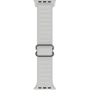 Japanese Word Buckle Silicone Replacement Watchband For Apple Watch Series 6 & SE & 5 & 4 40mm / 3 & 2 & 1 38mm(Cloudy Grey)