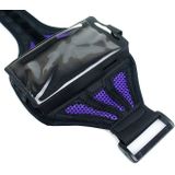 Nylon materiaal Sports Armband hoesje voor Samsung Galaxy S6 / S5 / S4 / S3 (paars)