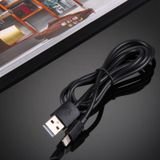 4 PCS HAWEEL 1m hoge snelheid 8-pin USB Sync en opladen kabelkit  voor iPhone X / iPhone 8 & 8 Plus / iPhone 7 & 7 Plus / iPhone 6 & 6s & 6 & 6s Plus / iPad(Black)