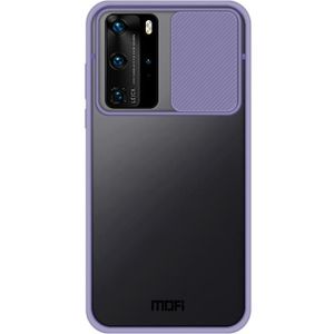 Voor Huawei P40 Pro MOFI Xing Dun Series PC + TPU Anti-peep Waterproof and Anti-drop All-inclusive Protective Shell  Translucent Frosted(Purple)