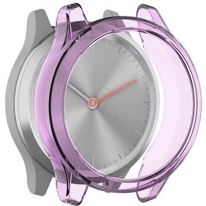 Voor Garmin Vivomove Luxe & Style TPU Protective Shell (Transparent Purple)