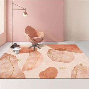 Modern Abstract Geometric Living Room Rug Coffee Table Cushion  Size: 140x200cm
