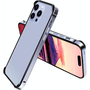 Voor iPhone 14 Pro TPU + aluminium frame telefoonhoes