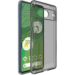 Voor Google Pixel 7 IMAK UX-5-serie transparant schokbestendig TPU beschermend telefoonhoesje (transparant zwart)