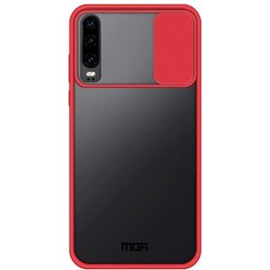 Voor Huawei P40 Pro+ MOFI Xing Dun Series PC + TPU Anti-peep Waterproof and Anti-drop All-inclusive Protective Shell  Translucent Frosted(Red)