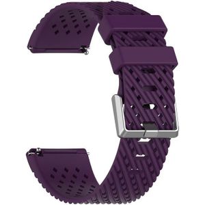 Voor Fitbit versa / versa 2 / versa lite Siliconen Band Geschikte ademende mode(Paars)