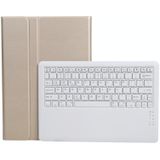 A126 For Huawei MatePad Pro 12.6 2021 Sheep Texture Ultra-thin Bluetooth Keyboard Horizontal Flip Leather Case with Holder(Gold)