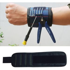 1680D Oxford doek Pocket magnetische armband opbergvakken tool (zwart)