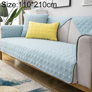 Vier seizoenen universele eenvoudige moderne antislip volledige dekking sofa cover  maat: 110x210cm (Houndstooth blue)