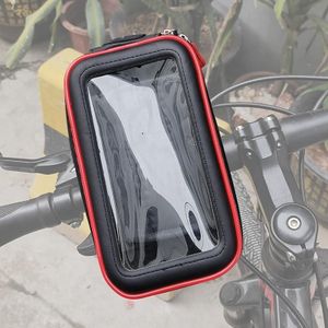 OKD motorfiets fiets touch screen waterdichte mobiele telefoon tas beugel M (upgrade + U-vormige basis)