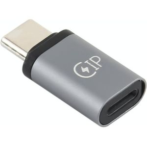 USB-C / Type-C Man tot 8 Pin Vrouwelijke Oplaadadapter  Ondersteuning Data Transmission