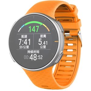 Voor Polar Vantage V Siliconen Smart Watch Vervanging Strap Polsbandje (Oranje)