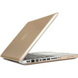 MacBook Pro 13.3 inch Frosted structuur hard Kunststof Hoesje / Case (goudkleurig)