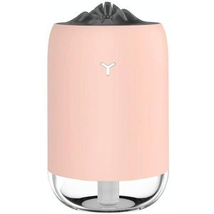 Auto Draagbare Bevochtiger Household Night Light USB Spray Instrument Desinfectie Aroma Diffuser (Roze)