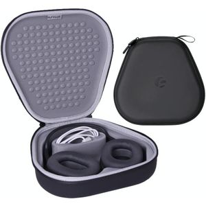 Hifylux AP-BF2 waterdicht leer + EVA headset opbergtas voor AirPods Max  met slimme slaapfunctie (zwart)