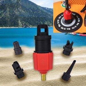 Surfen Paddle Board Rubber Boat Opblaasbare Bed Air Valve Adapter Car Air Pump Adapter (Rood)