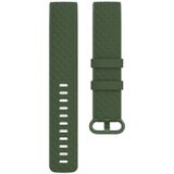 22mm Color Buckle TPU Polsband horlogeband voor Fitbit Charge 4 / Charge 3 / Charge 3 SE (Olive Green)