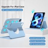 Front Stand Rotating Clear Back Smart Tablet Case For iPad mini 6(Black)