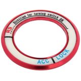 Fluorescerende aluminiumlegering ontsteking sleutel ring  binnendiameter: 3 4 cm (rood)