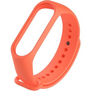Armband horloge Silicone rubber polsbandje polsband riem vervanging voor Xiaomi mi band 3 (oranje)