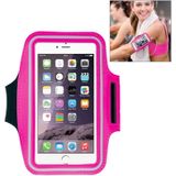 HAWEEL Sport Armband Case met oortelefoon gat & sleutel Pocket voor iPhone 6 Plus  Galaxy S6 / S5(Magenta)