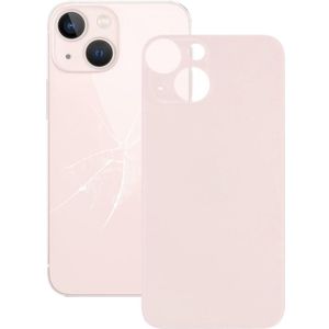 Eenvoudige vervanging Big Camera Gat Glass Back Battery Cover voor iPhone 13 Mini (Pink)