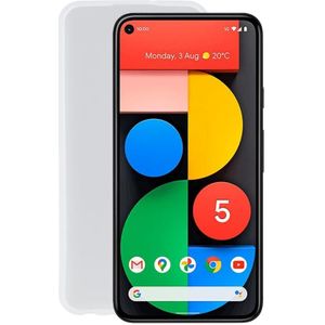 TPU-telefooncase voor Google Pixel 5 XL (transparant wit)