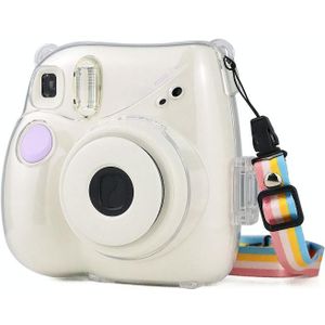 Beschermende kristallen behuizing met riem voor Fujifilm Instax Mini 7+