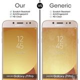 Voor Galaxy J7 (2017) (EU versie) 0 26 mm 9H oppervlaktehardheid 2.5D Explosieveilig niet-volledig scherm getemperd glas scherm Film