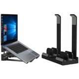 Dual-Purpose laptop verticale standaard opbergrek desktop verhoging koelbasis