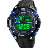 SKMEI 1756 Dual Time Countdown Wekker Mannen Sport Lichtgevend Elektronisch Horloge
