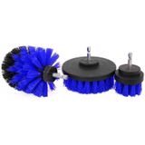 3 STKS badkamer keuken schoonmaken borstels Kit voor elektrische boor (blauw)