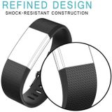 Vierkant patroon verstelbare sport polsband voor FITBIT charge 2  maat: S  10.5 x 8.5 cm (mintgroen)